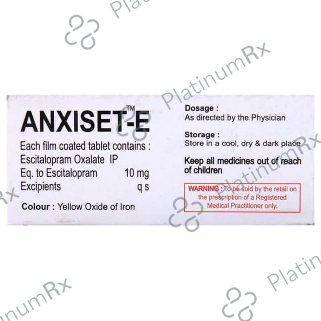 Anxiset E 10mg Tablet 10s