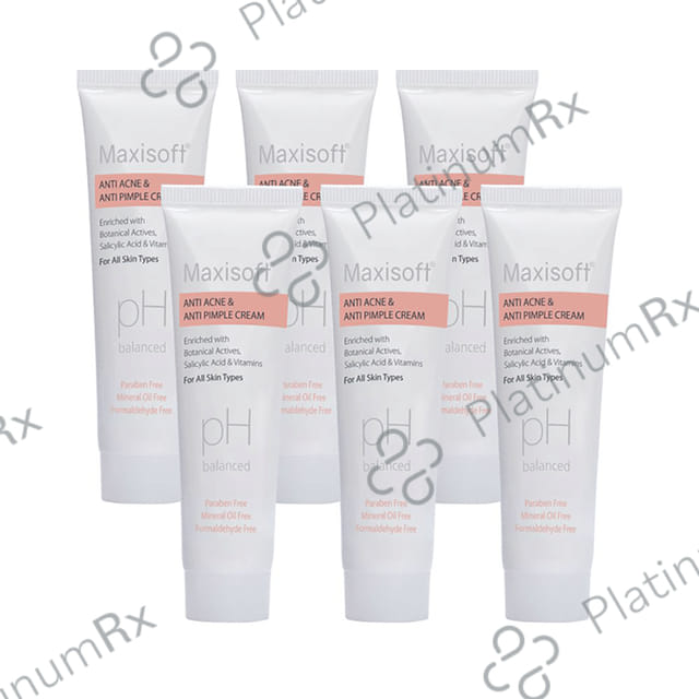 Maxisoft PH Balanced Anti Acne & Anti Pimple Cream (25gm Each) 6 Tubes