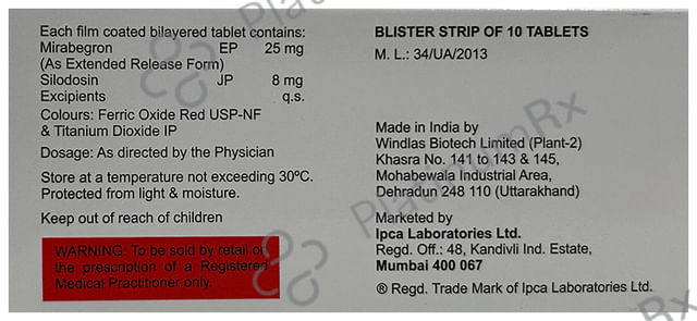 Rapilif M 25/8mg Tablet ER 10s