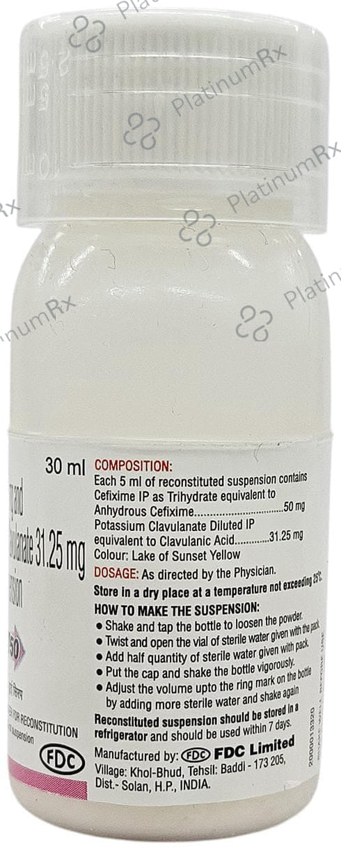 Zifi CV 50mg Dry Syrup 30ml