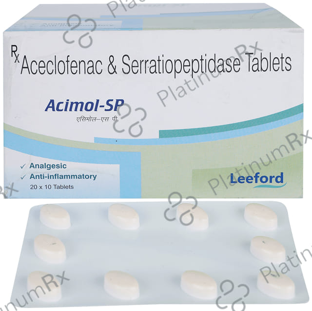 Acimol SP 100/15mg Tablet 10s