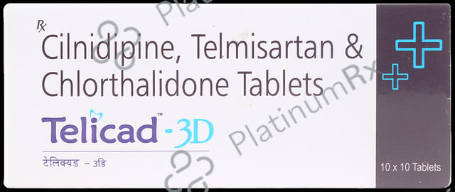 Telicad 3D 12.5/10/40mg Tablet 10s