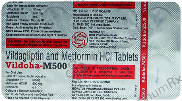 Vildoha M 500/50mg Tablet 10s