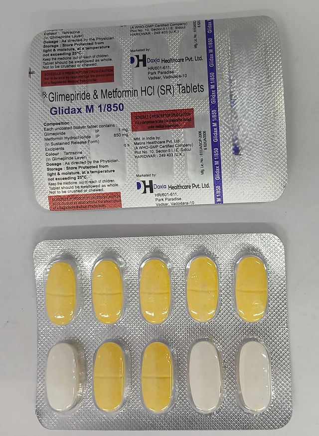 Glidax M 1mg/850mg Tablet SR