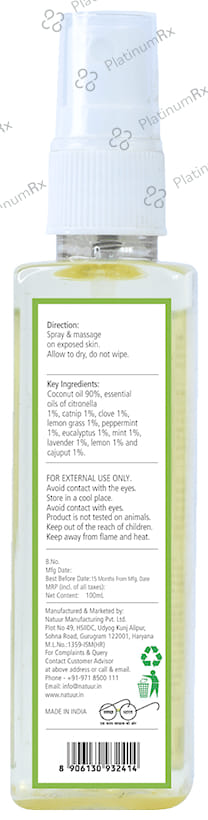 Natuur Bug Repellant Outdoor Oil Spray