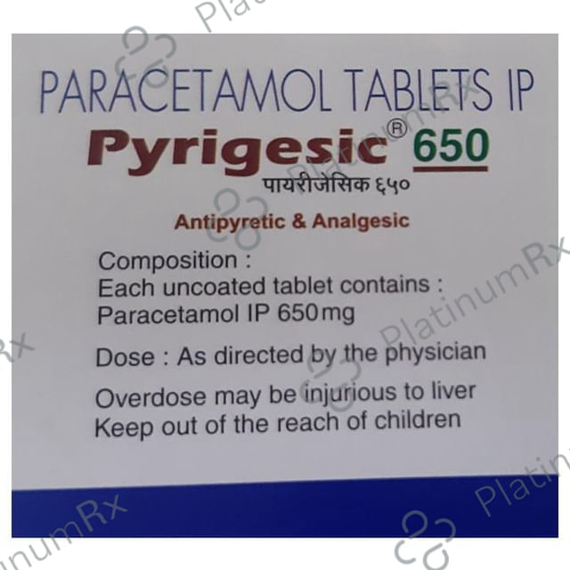 Pyrigesic 650mg Tablet 10s