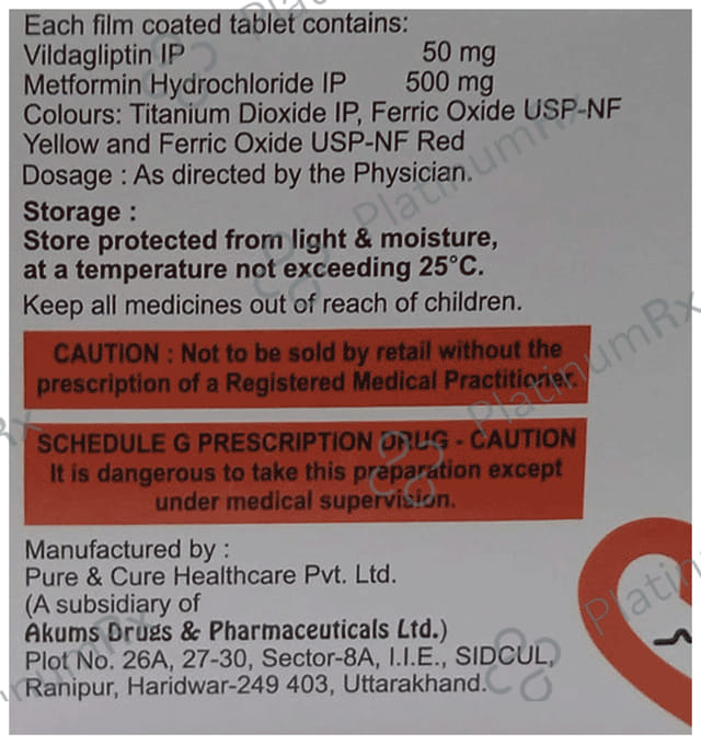 Vildexer-M Tablet 50/500