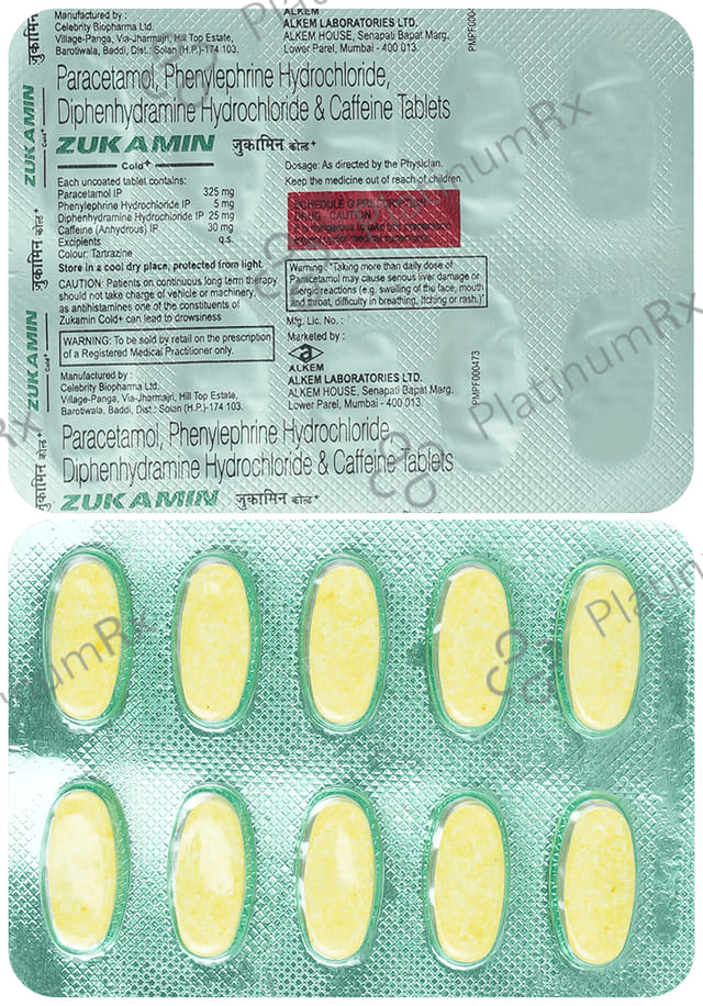 Zukamin Cold Plus Tablet