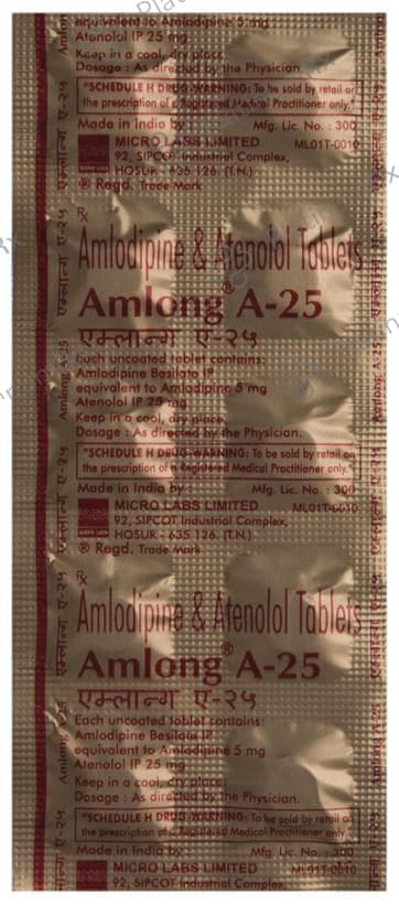 Amlong A 5/25mg Tablet 10s