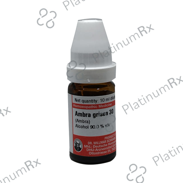 Dr Willmar Schwabe Germany Ambra Grisea Dilution 30