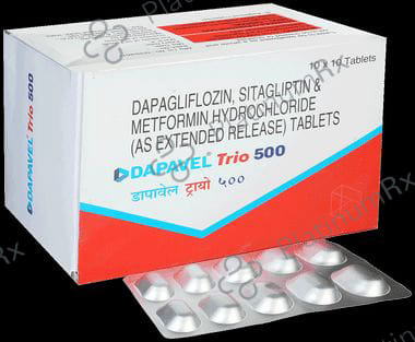 Dapavel Trio 10/500/100mg Tablet ER 10s