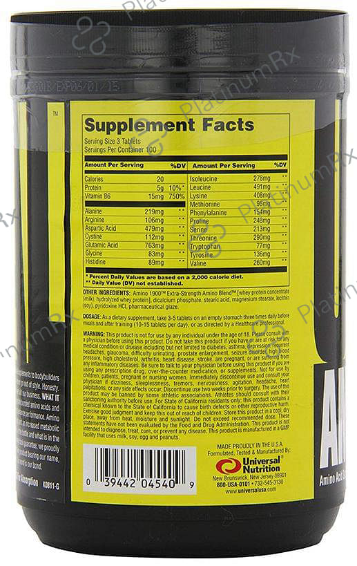 Universal Nutrition Amino 1900 Tablet