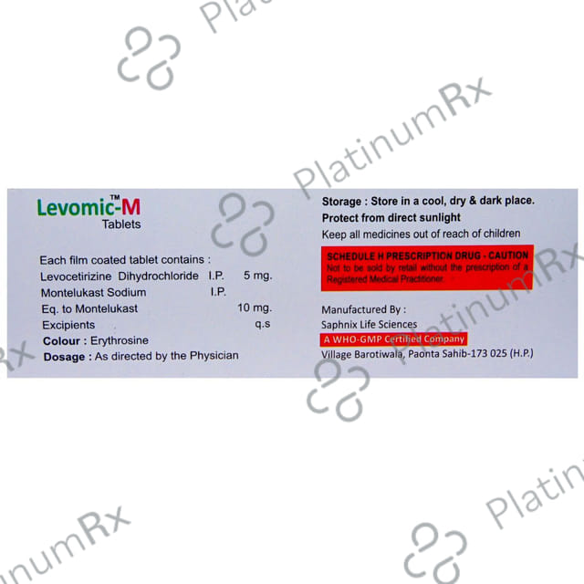 Levomic M 5mg/10mg Tablet