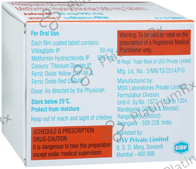 Jalra M 50/500mg Tablet 15s