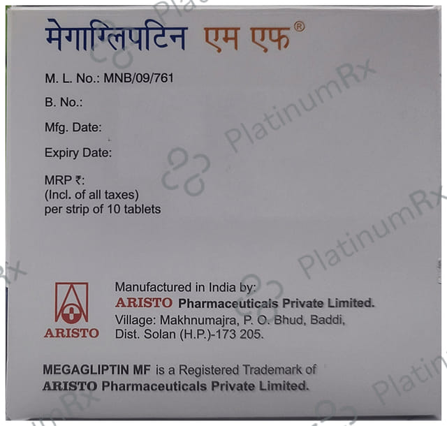 Megagliptin MF 500/20mg Tablet PR 10s