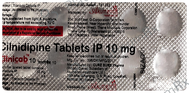 Cilnicab 10mg Tablet 10s