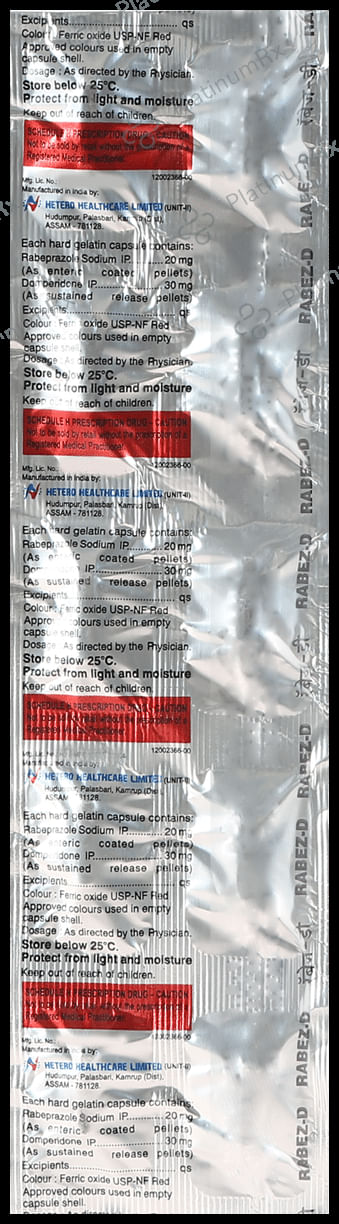 Rabez D 30 mg/20 mg Capsule