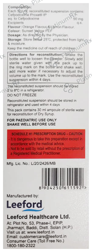 Cekoda 50mg Oral Suspension 30ml