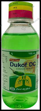 Dukof DC Cough Syrup Sugar Free 100ml