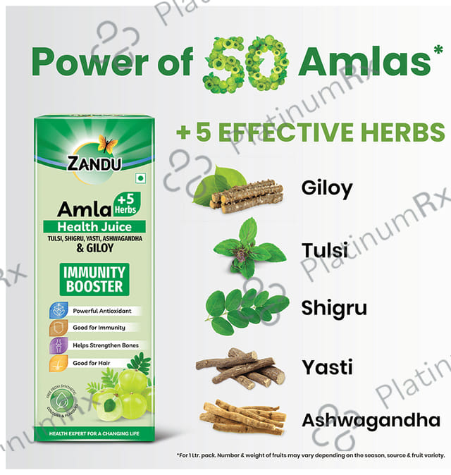 Zandu Amla +5 Herbs Juice