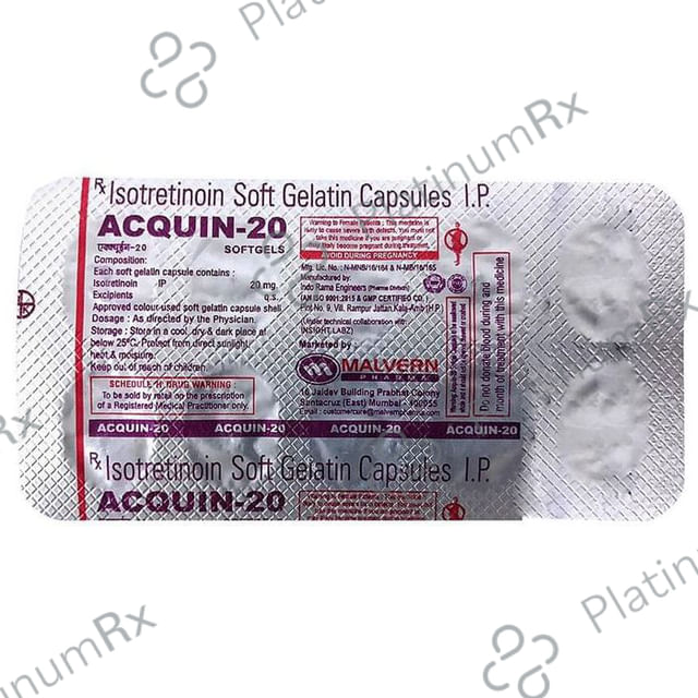 Acquin 20mg Capsule 10s