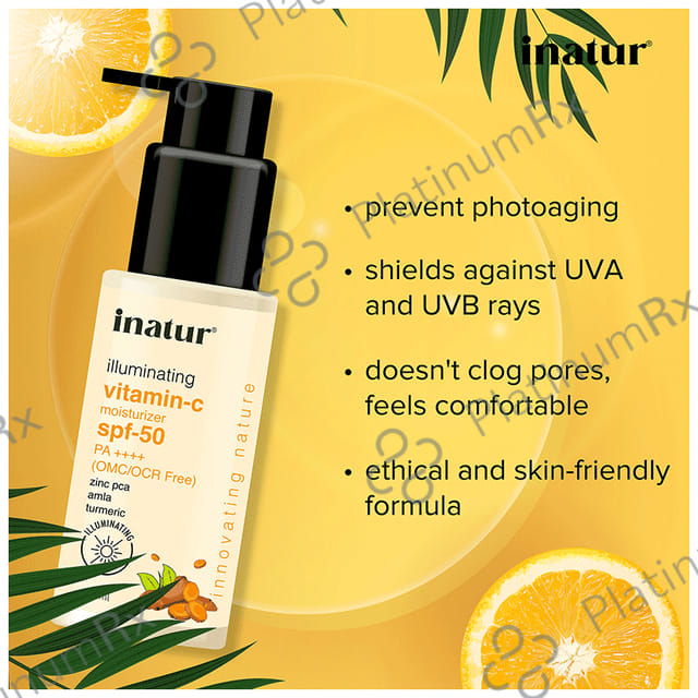 Inatur Vitamin C Moisturizer SPF 50 Cream 500gm