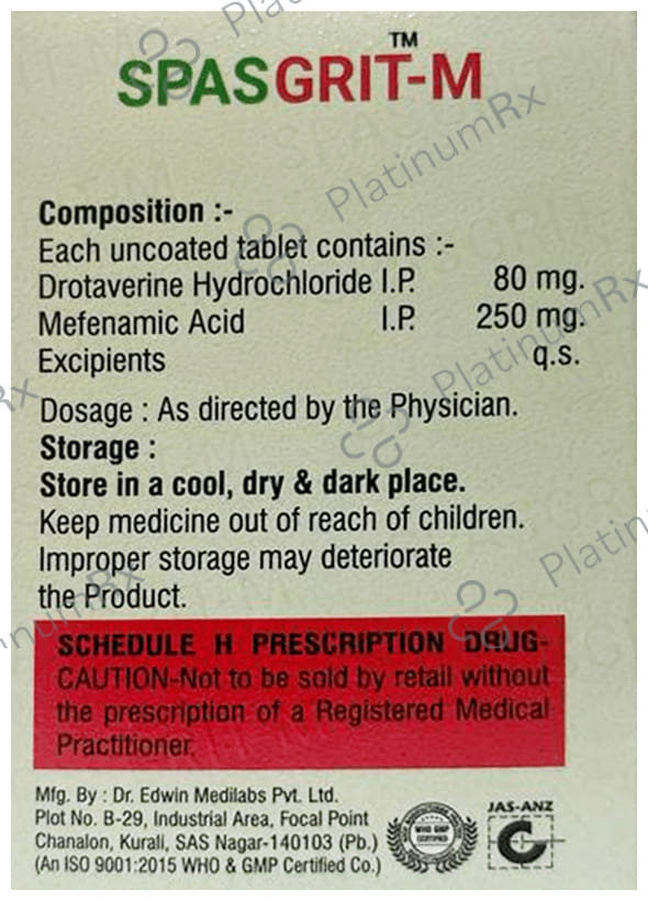 Spasgrit-M Tablet