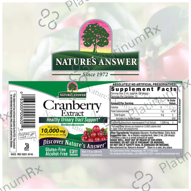 Nature's Answer Cranberry Extract