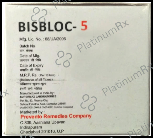 Bisbloc 5mg Tablet 10s