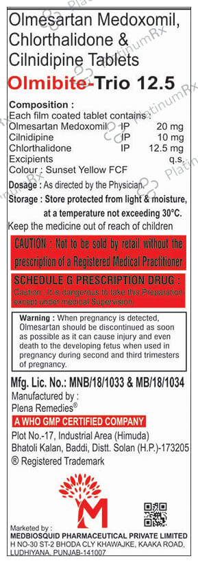 Olmibite-Trio 12.5 Tablet