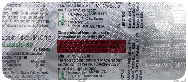 Lupisit 50mg Tablet 10s