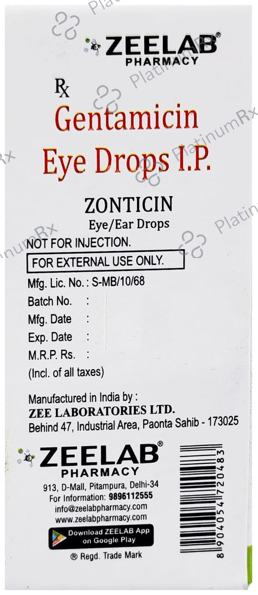 Zonticin Eye/Ear Drop