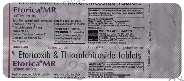 Etorica MR 60/4mg Tablet 10s