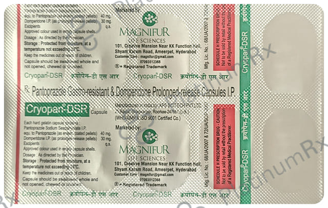 Cryopan DSR Capsule 10s