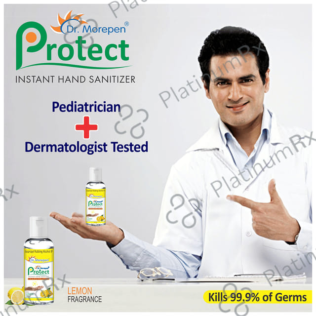 Dr. Morepen Protect Instant Hand Sanitizer Lemon 100 Sanitizer