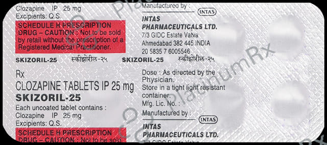 Skizoril 25mg Tablet 10s