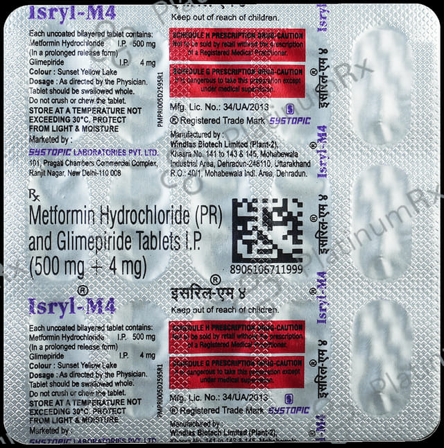 Isryl M 4/500mg Tablet PR 15s