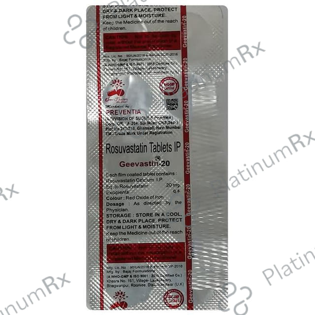 Geevastin 20mg Tablet 10s