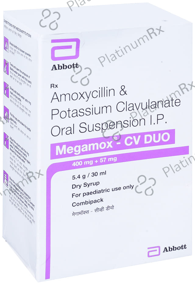 Megamox CV Duo 400/57mg Dry Syrup 30ml