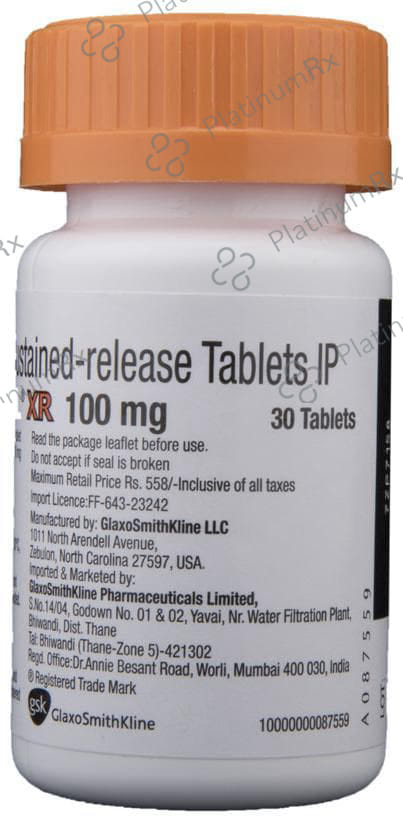 Lamictal XR 100mg Tablet 30s