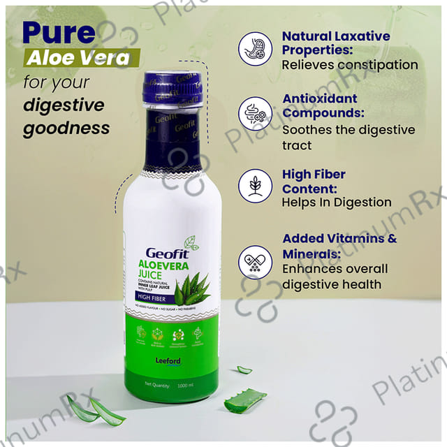 Geofit Aloe Vera Inner Leaf Juice 1 Ltr