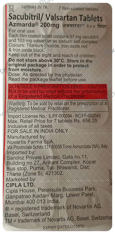 Azmarda 200mg Tablet 7s