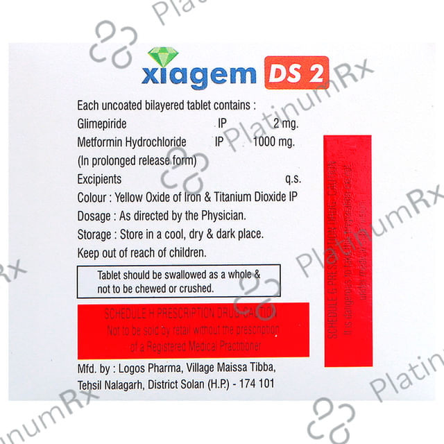 Xiagem DS 2/1000mg Tablet PR 10s