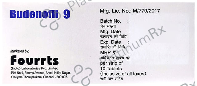 Budenofil 9mg Tablet CR 10s