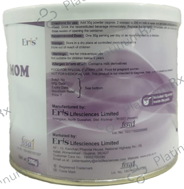 Nutri Right Mom with Whey Protein, Vitamins & Minerals Flavour Powder Sugar Free Vanilla