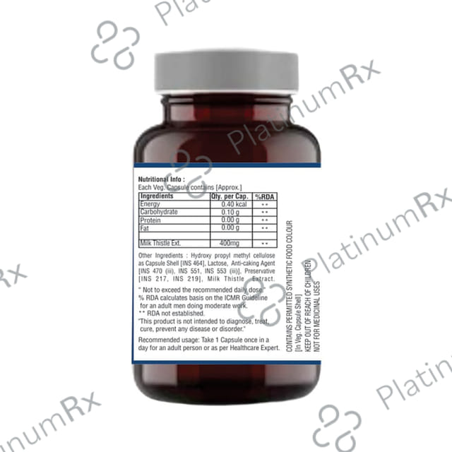 Nutrigrow Milk Thistle Veg Capsule 60 vegicaps