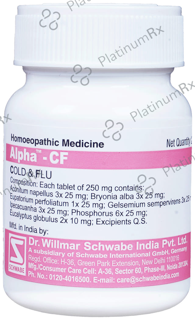 Dr Willmar Schwabe India Alpha - CF Tablet