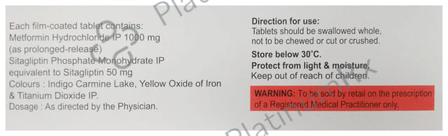 Sitapride M 50/1000mg Tablet PR 10s