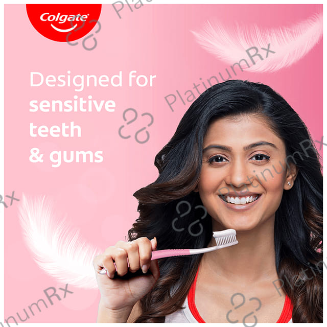 Colgate Gentle Sensitive Ultrasoft Toothbrush with 20gm Total 12 Toothpaste Free