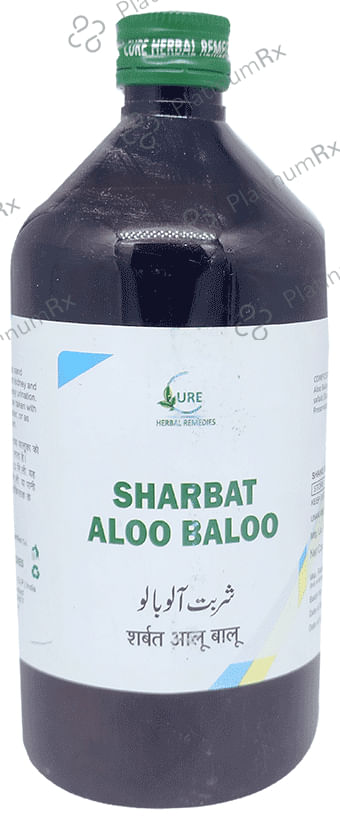 Cure Herbal Remedies Sharbat Aloo Baloo 500 ml